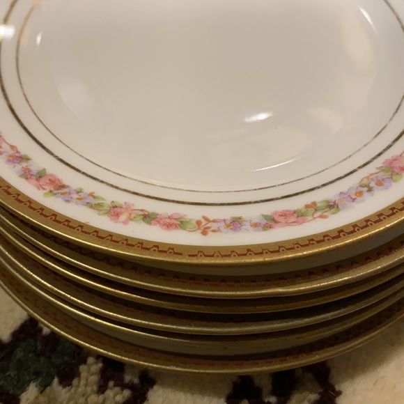 ELEGANT Kaiserin Maria Theresia Carlsbad China Austria Set of 6 Side Plates - Picture 5 of 5